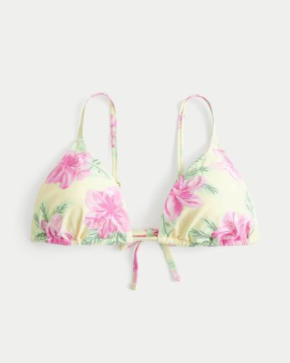 Hollister Beaded Over-the-Shoulder Triangle Bikini Top