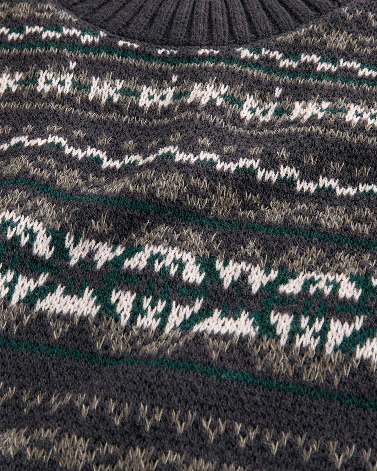 Hollister Boxy Washed Cable-Knit Crew Sweater