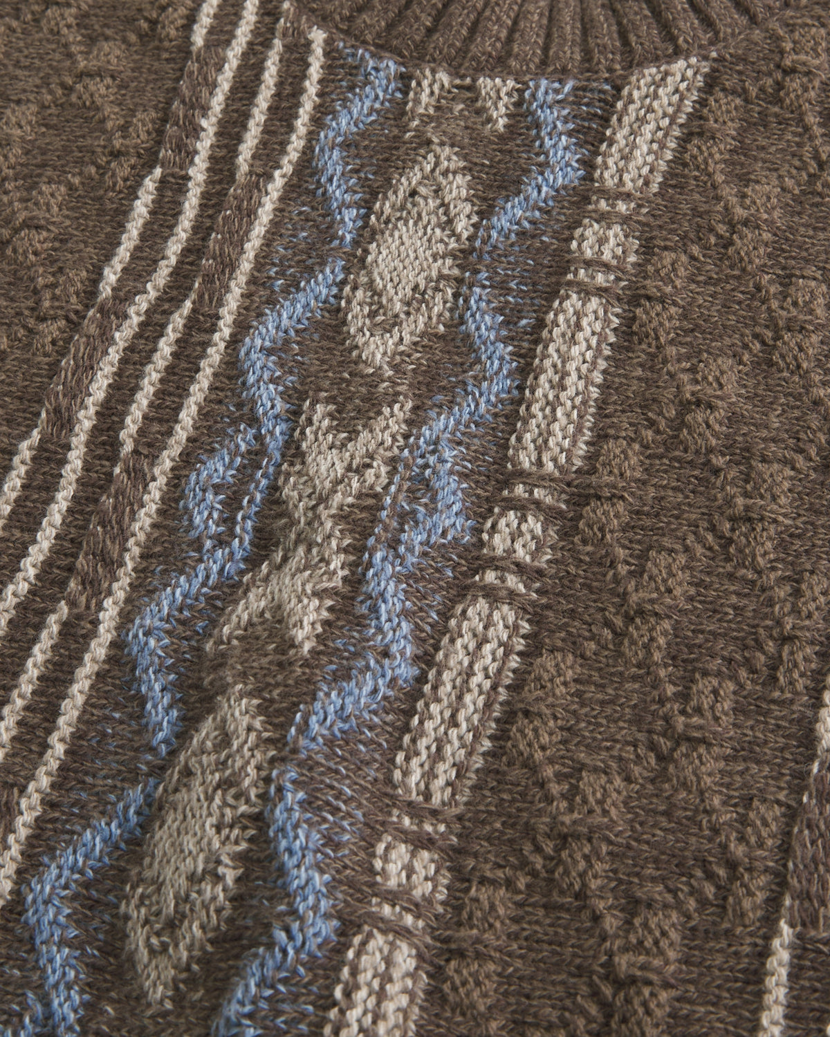 Hollister Boxy Washed Cable-Knit Crew Sweater