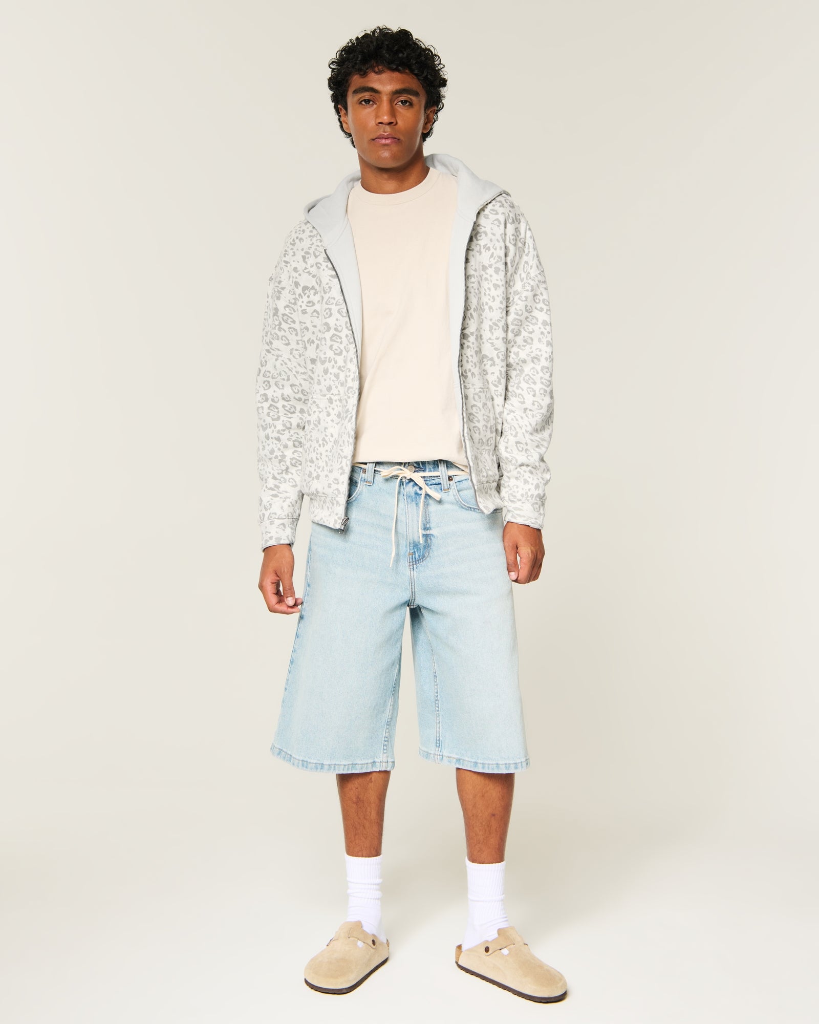 Hollister Boxy Reversible Zip-Up Hoodie