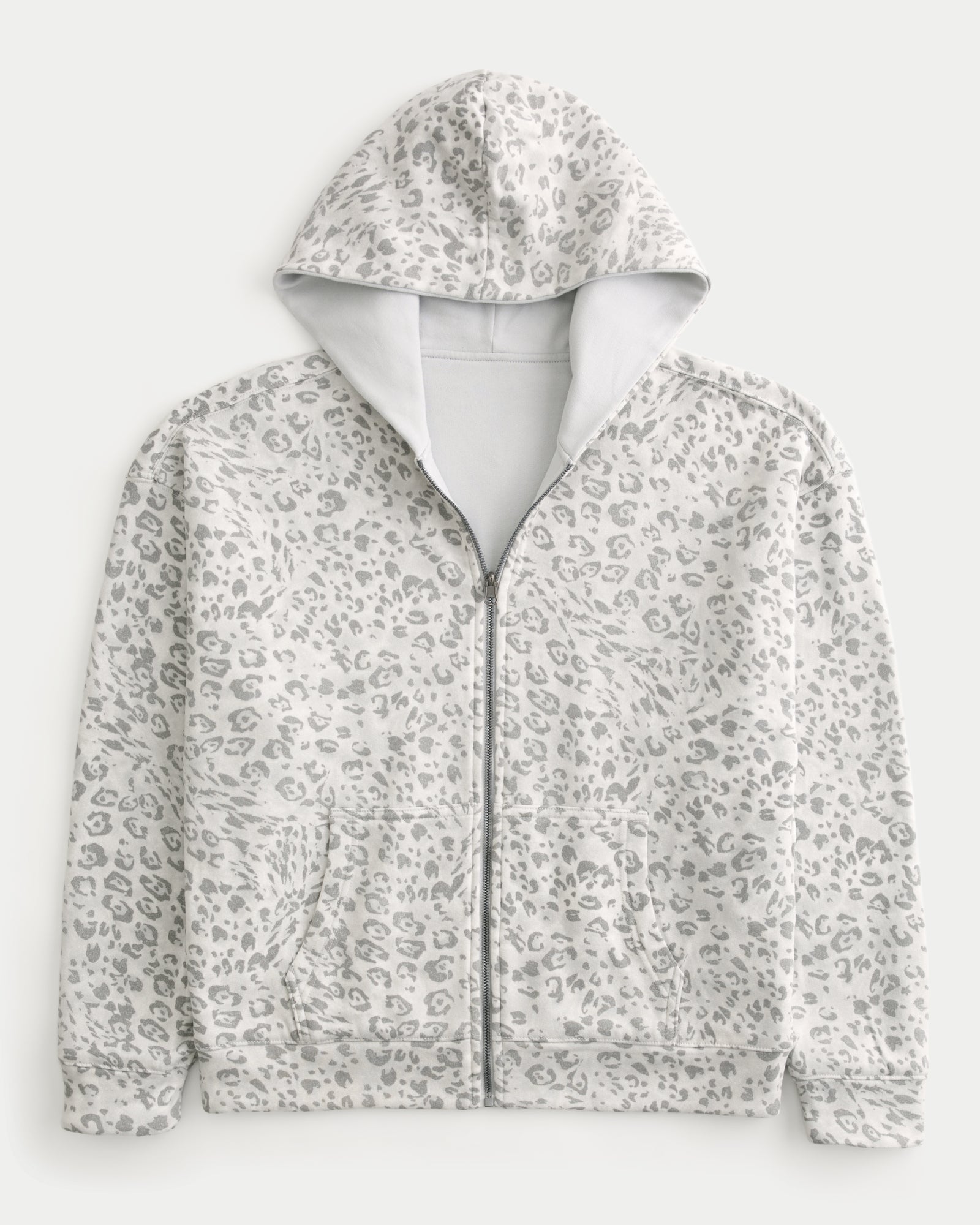 Hollister Boxy Reversible Zip-Up Hoodie