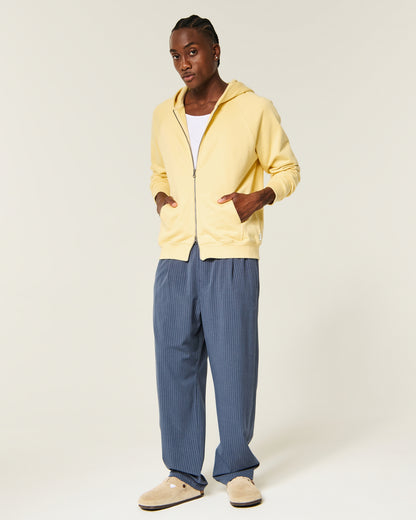 Hollister Boxy Terry Zip-Up Hoodie