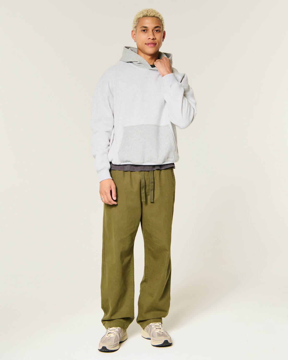 Hollister Boxy Two-Tone Hoodie
