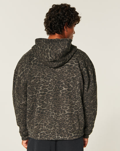 Hollister Boxy Reversible Zip-Up Hoodie