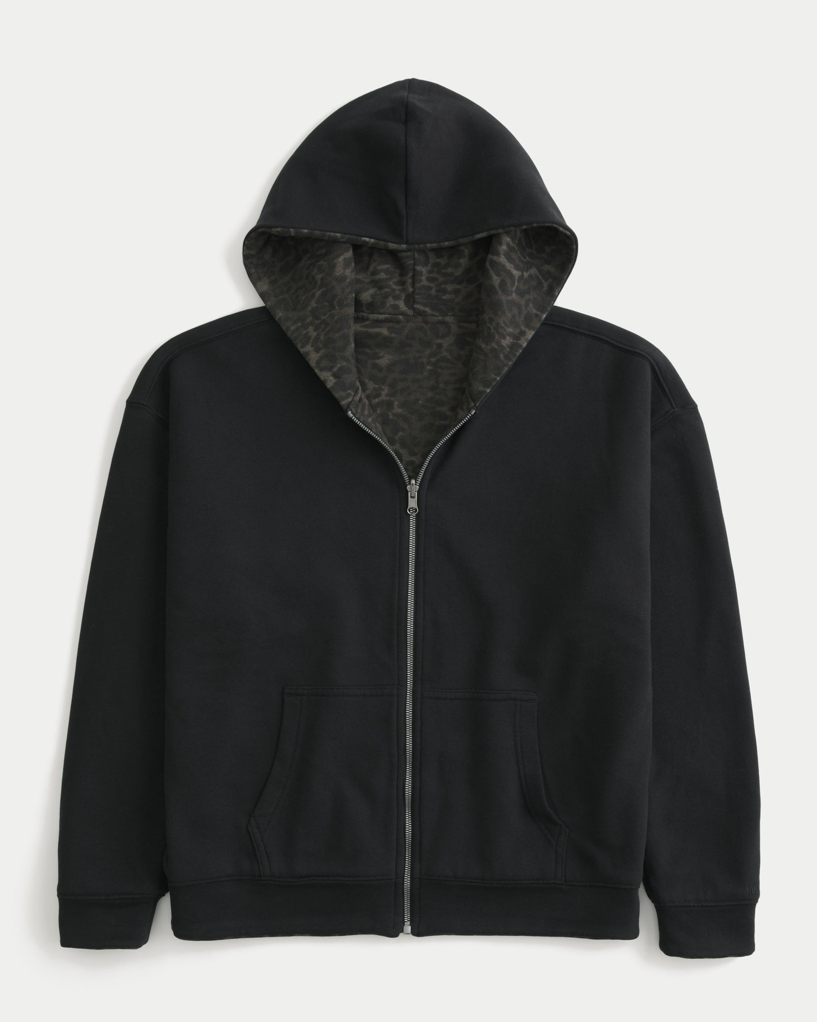 Hollister Boxy Reversible Zip-Up Hoodie