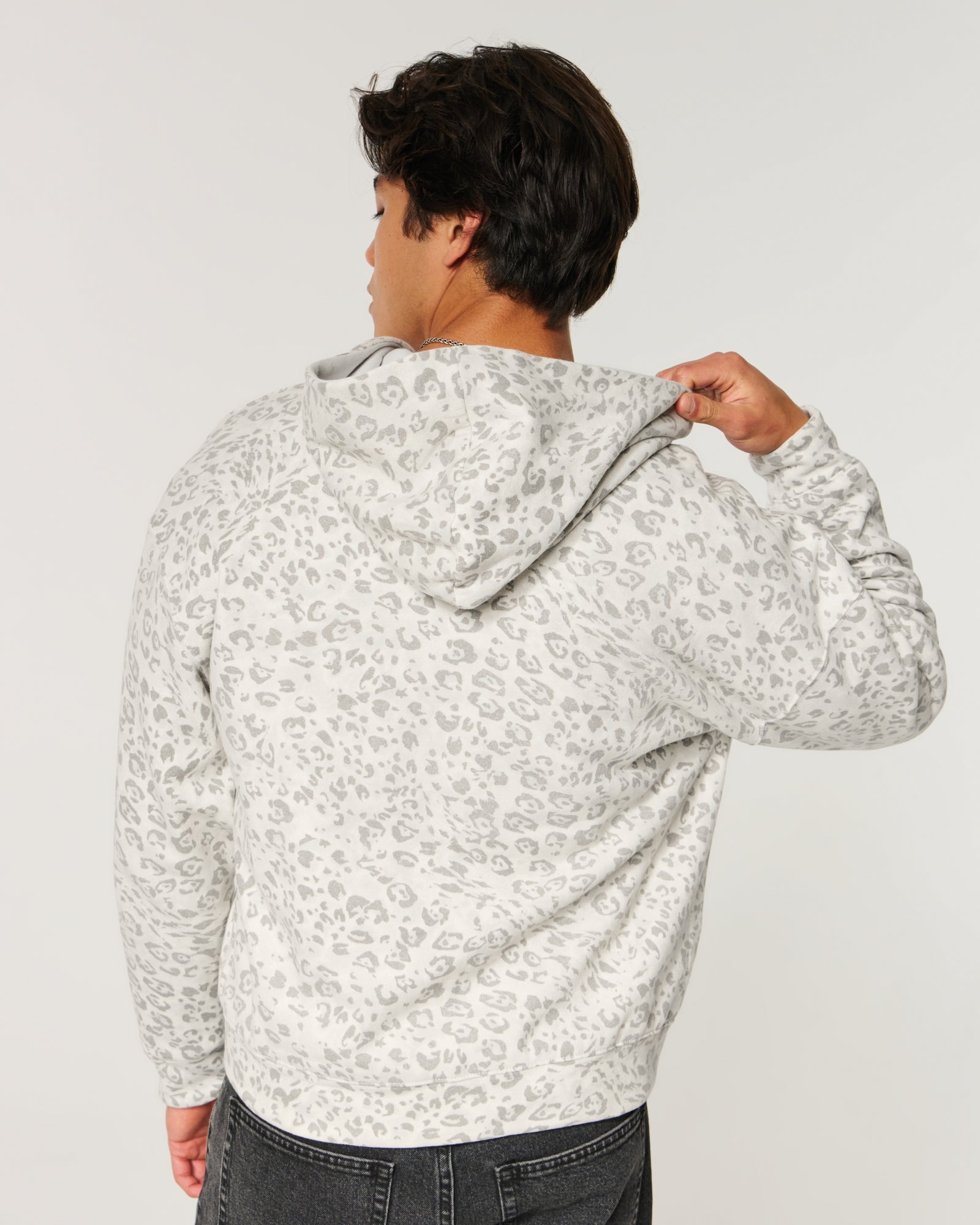 Hollister Boxy Reversible Zip-Up Hoodie
