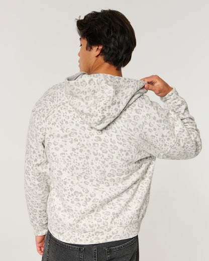 Hollister Boxy Reversible Zip-Up Hoodie