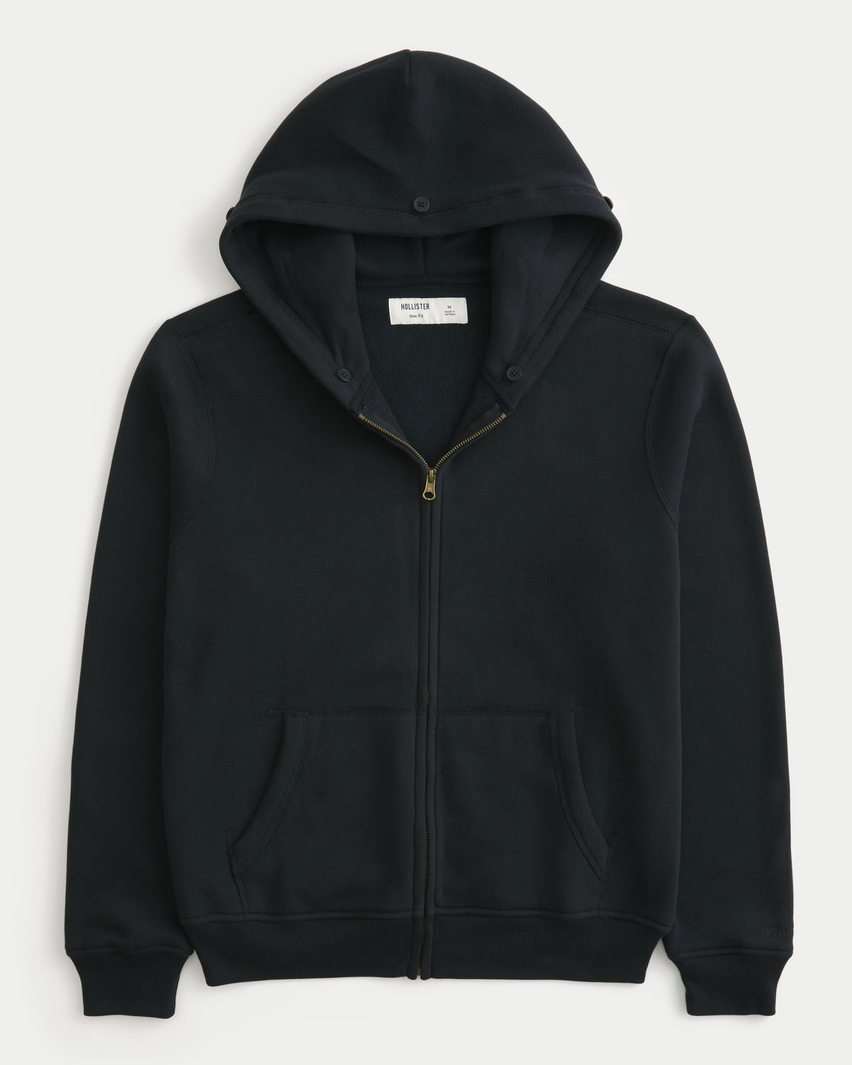 Hollister Hollister Feel Good Faux Fur Trim Zip-Up Hoodie