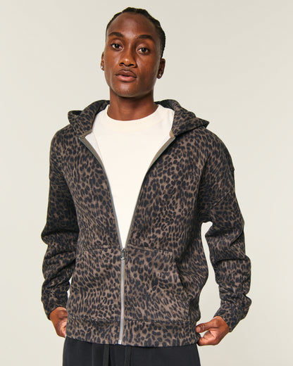 Hollister Boxy Zip-Up Hoodie