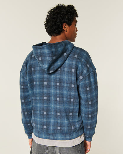 Hollister Boxy Reversible Zip-Up Hoodie