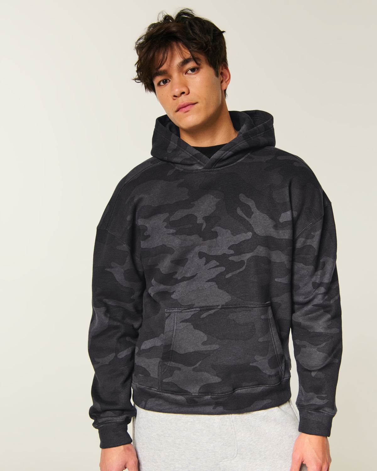 Hollister Boxy Camo Hoodie