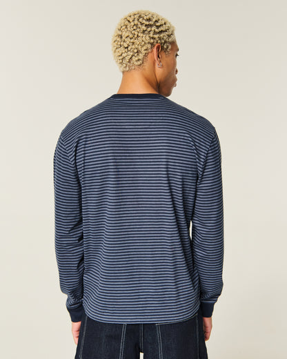 Hollister Relaxed Long-Sleeve Crew T-Shirt