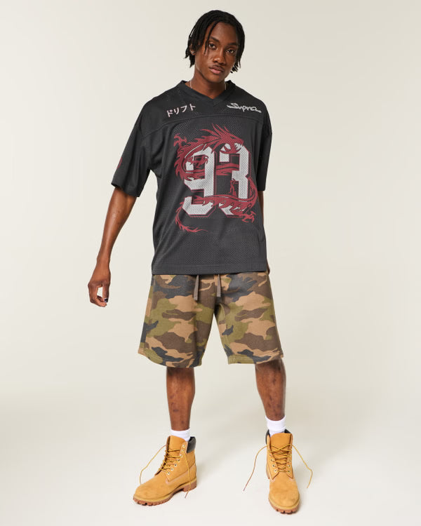 Hollister California's Baggy Toyota Supra Graphic Jersey