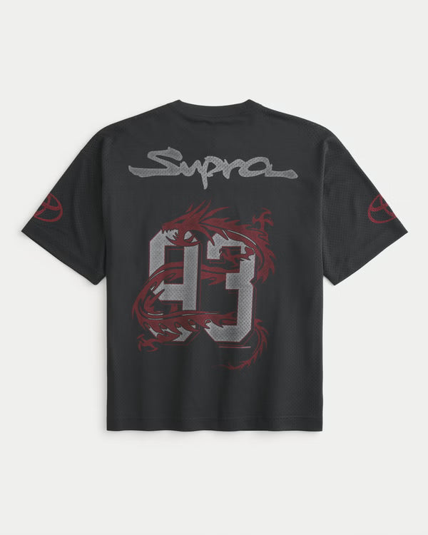 Hollister California's Baggy Toyota Supra Graphic Jersey