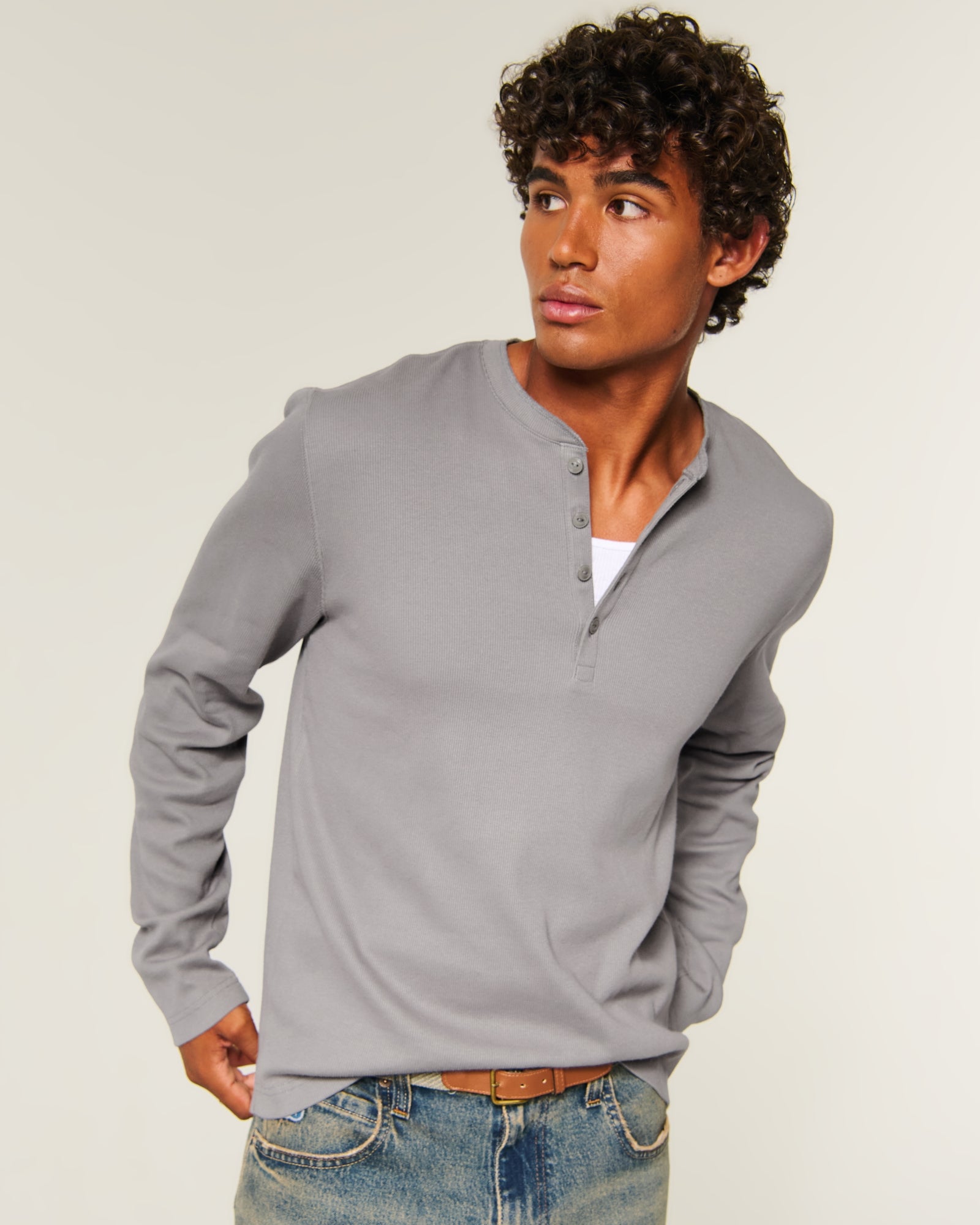 Hollister Rib Henley