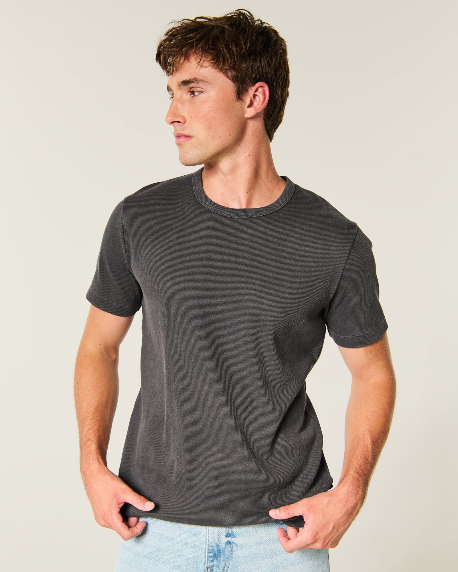 Hollister Rib Crew T-Shirt