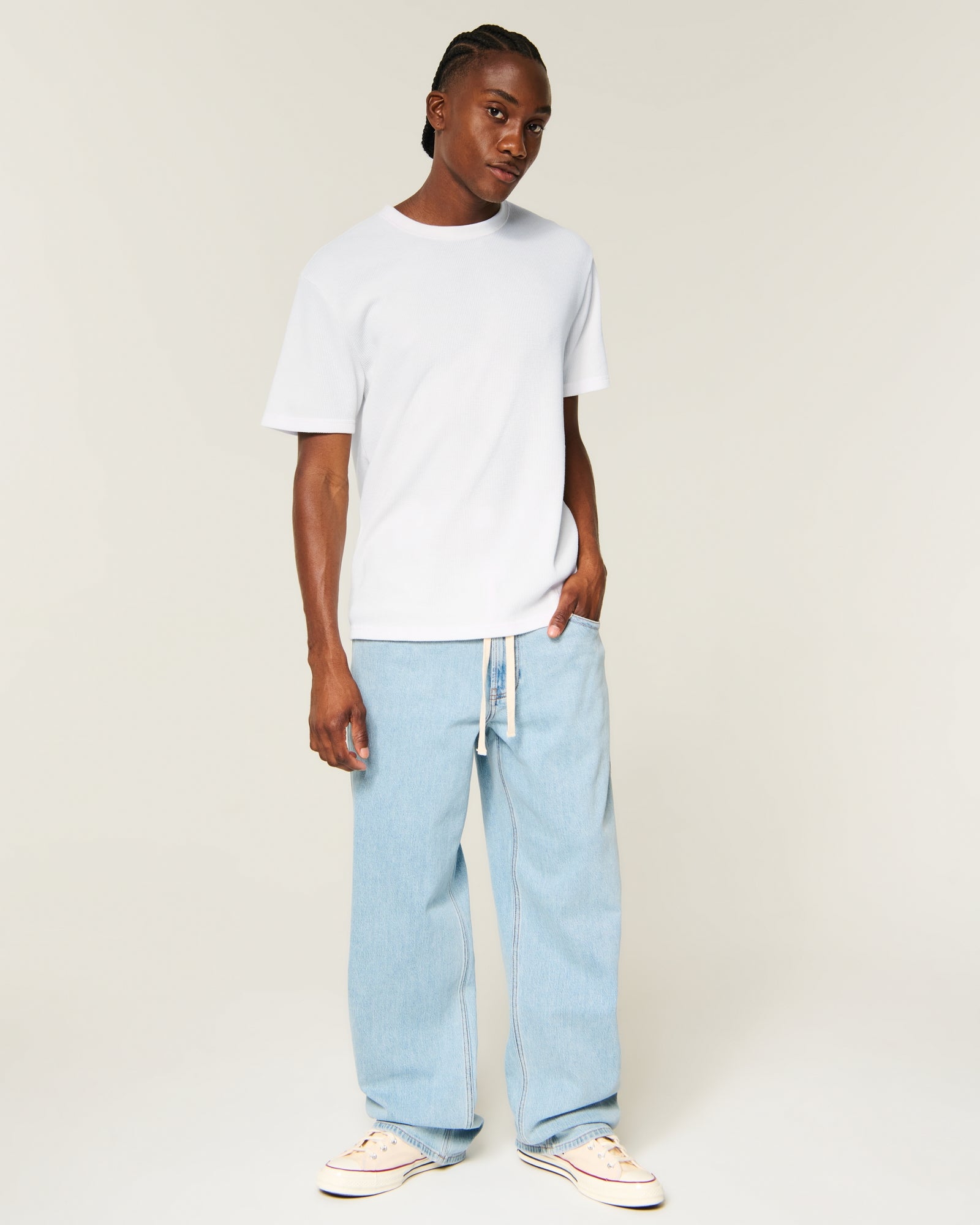 Hollister Relaxed Microthermal Crew T-Shirt