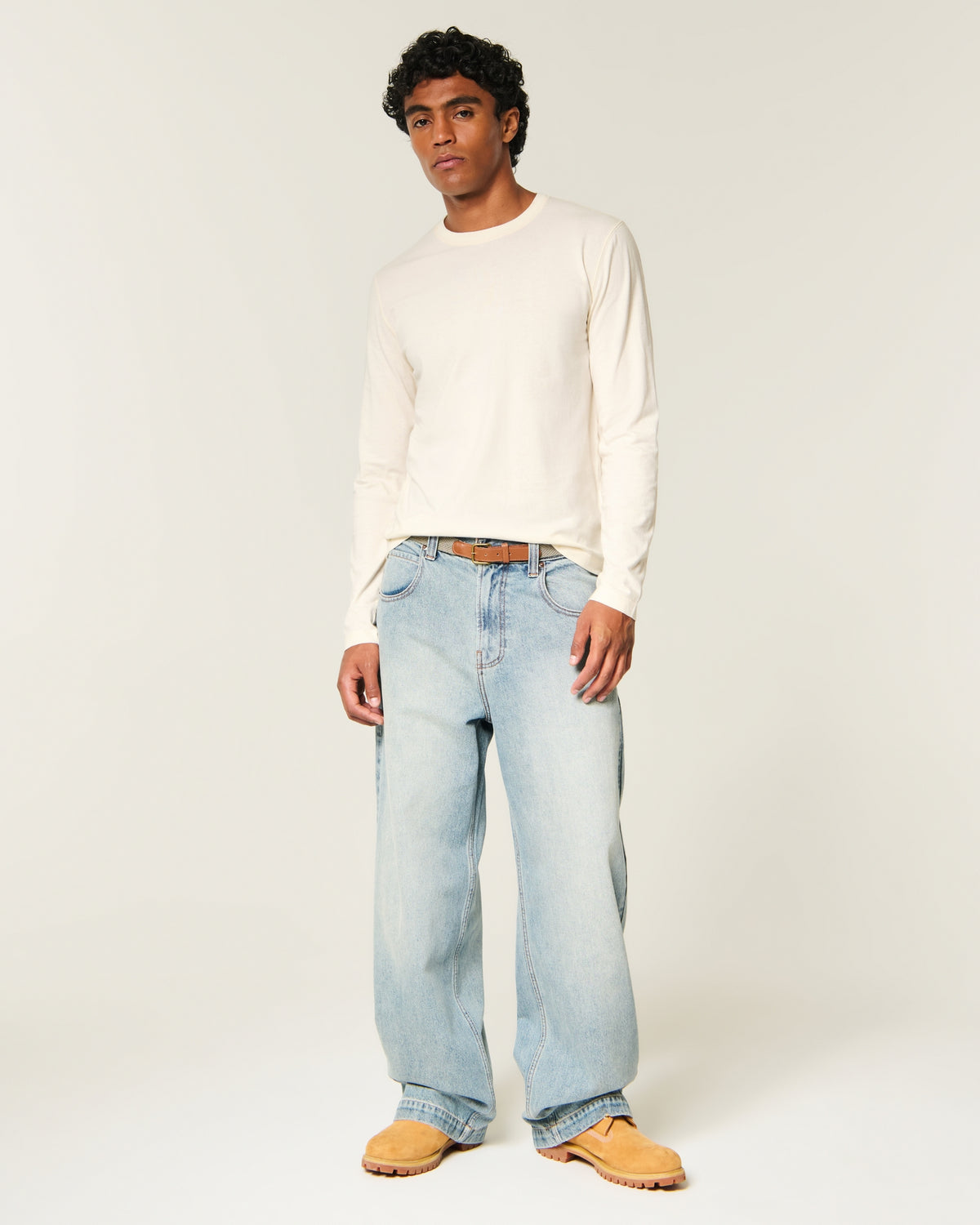 Hollister Long-Sleeve Cotton Layering T-Shirt