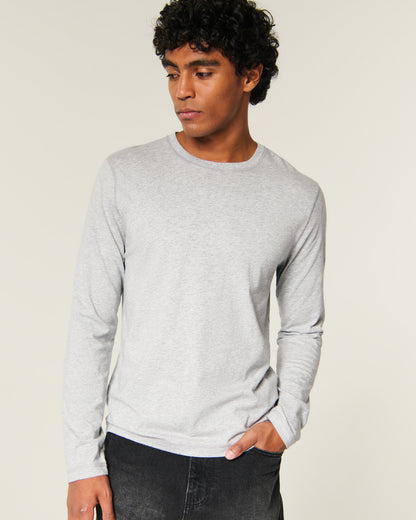 Hollister Long-Sleeve Cotton Layering T-Shirt