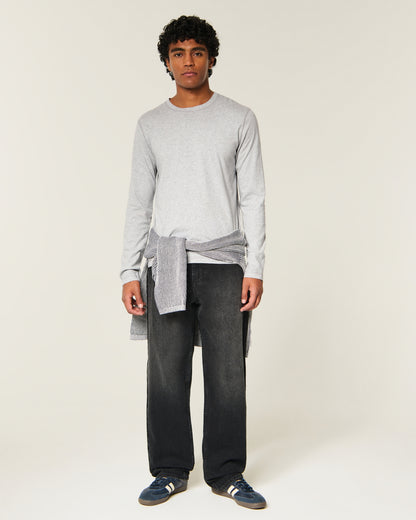 Hollister Long-Sleeve Cotton Layering T-Shirt