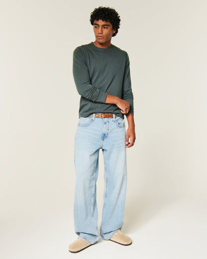 Hollister Long-Sleeve Cotton Layering T-Shirt