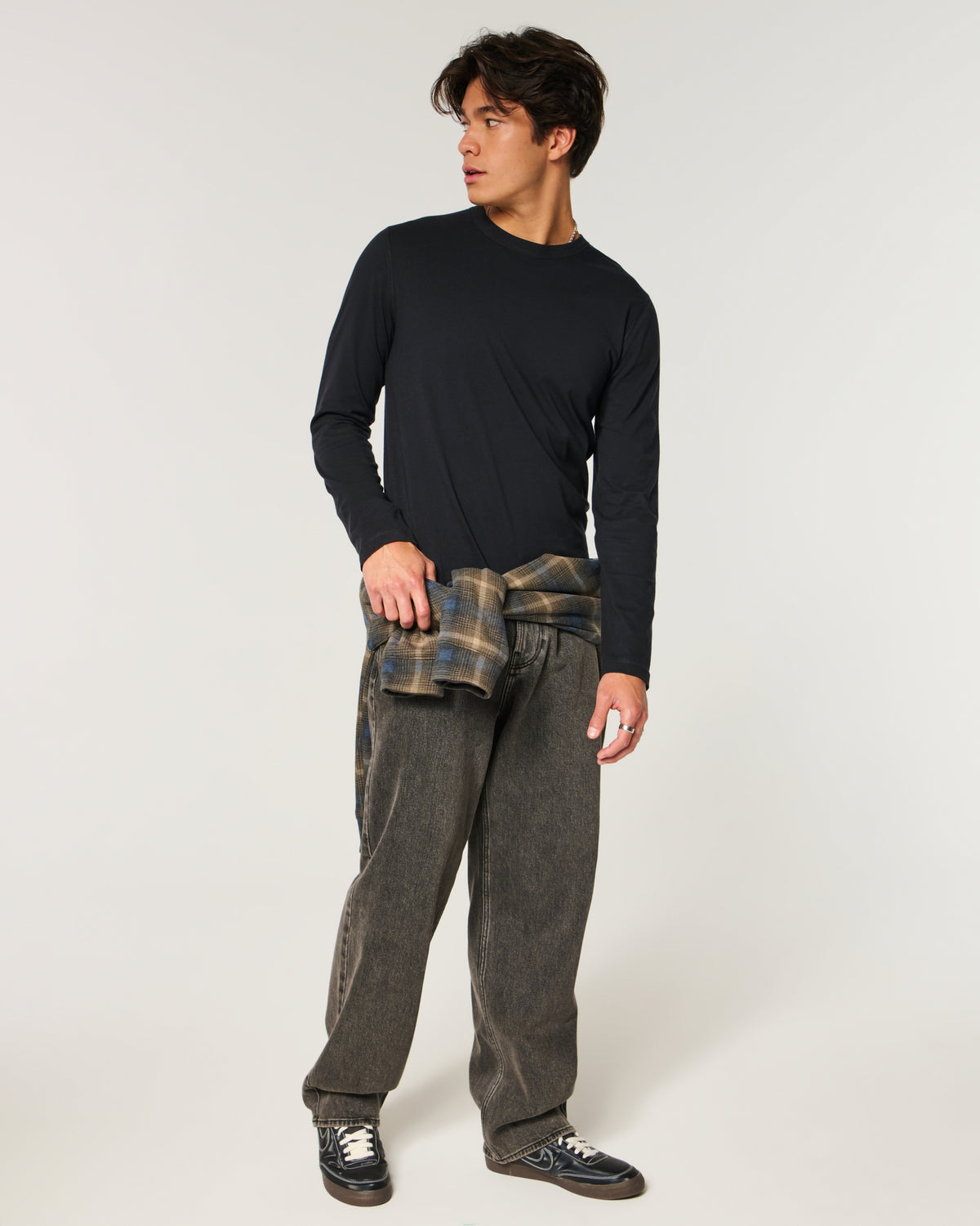 Hollister Long-Sleeve Cotton Layering T-Shirt