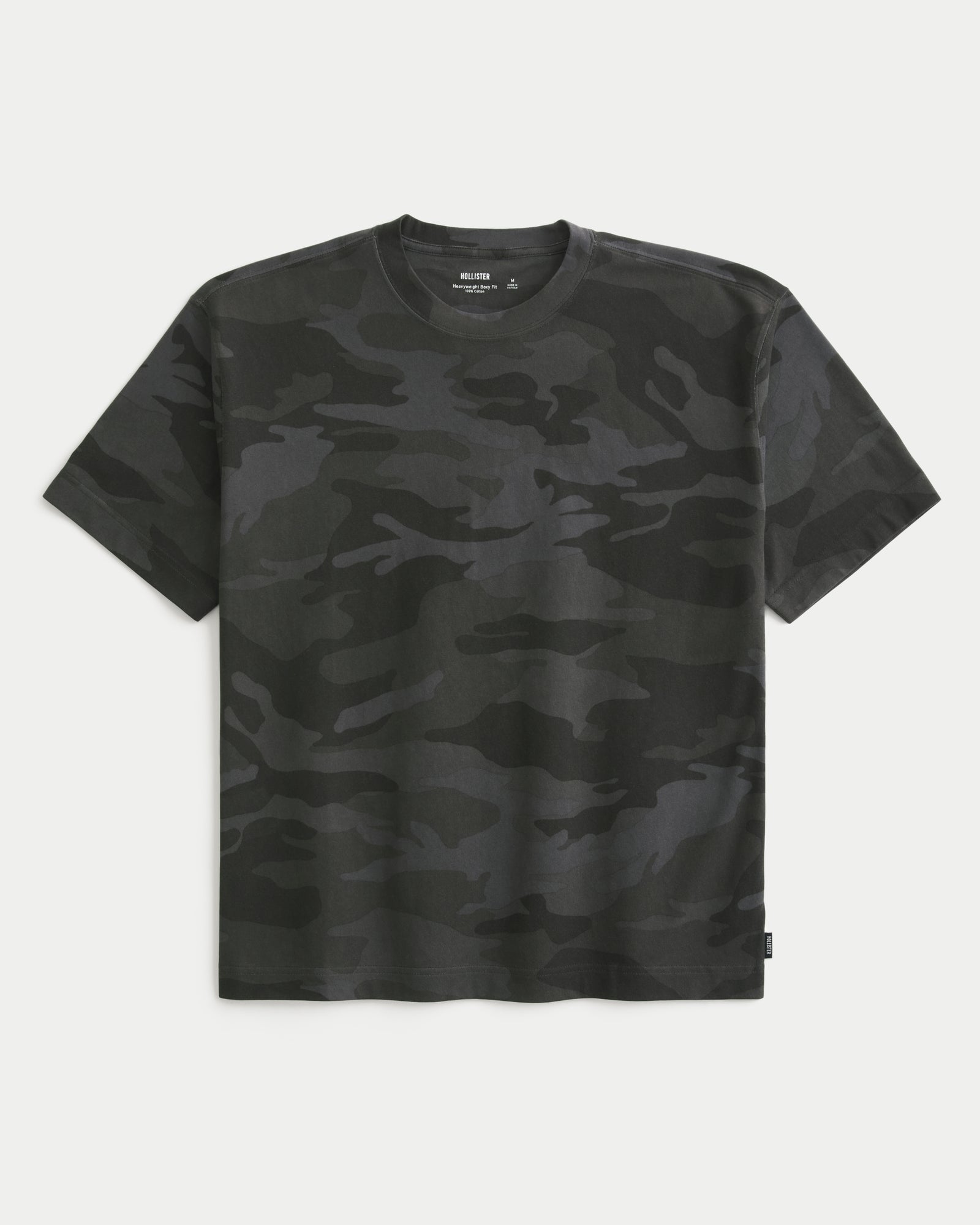 Hollister Boxy Heavyweight Camo Crew T-Shirt