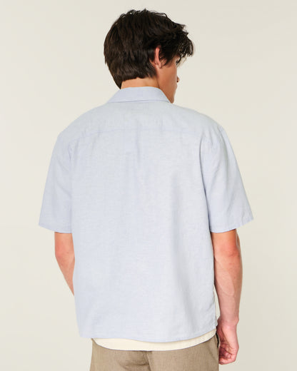Hollister Boxy Embroidered Shirt