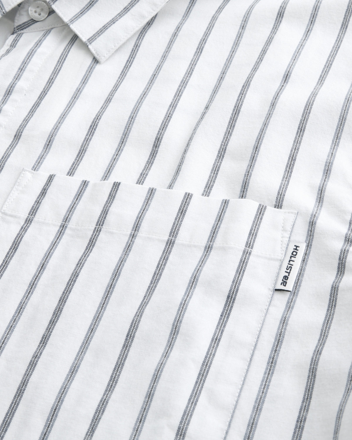 Hollister Boxy Poplin Button Front Shirt