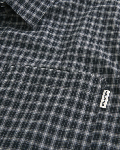 Hollister Boxy Poplin Button Front Shirt