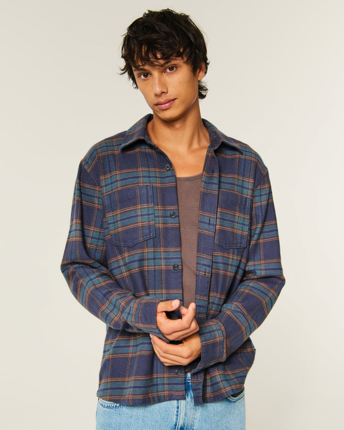 Hollister Boxy Flannel Shirt