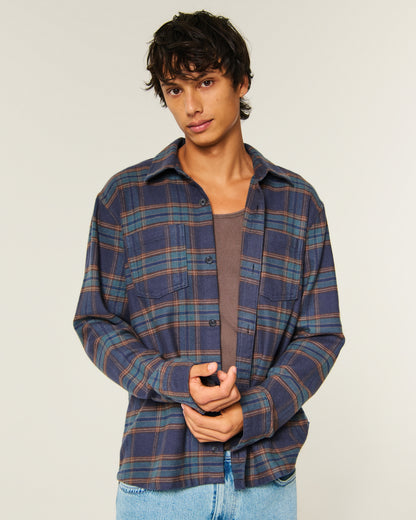 Hollister Boxy Flannel Shirt