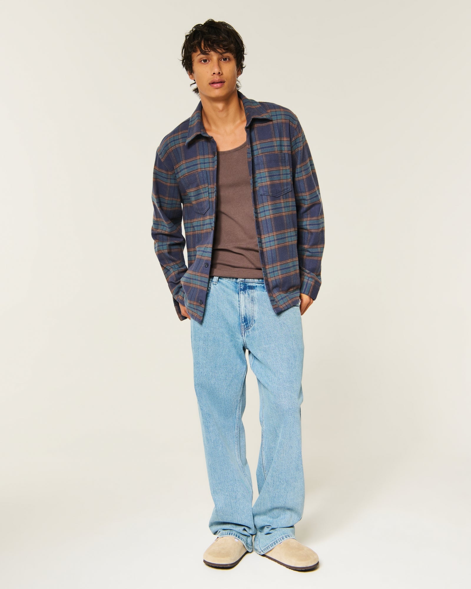 Hollister Boxy Flannel Shirt