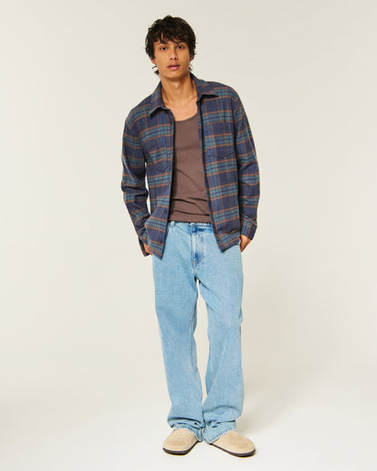 Hollister Boxy Flannel Shirt