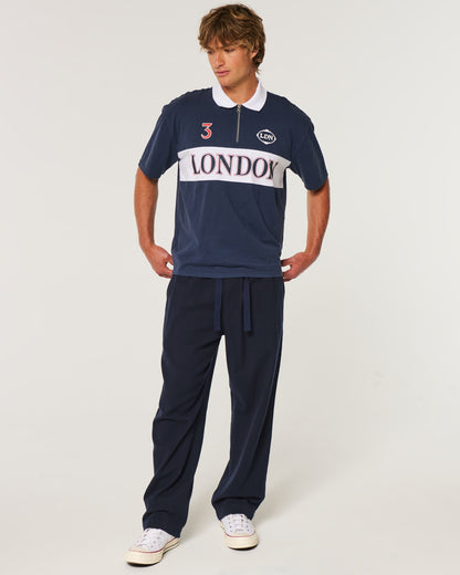 Hollister Textural Baggy Pull-On Pants
