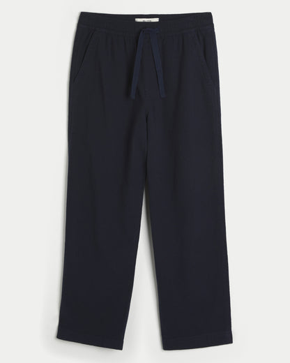 Hollister Textural Baggy Pull-On Pants