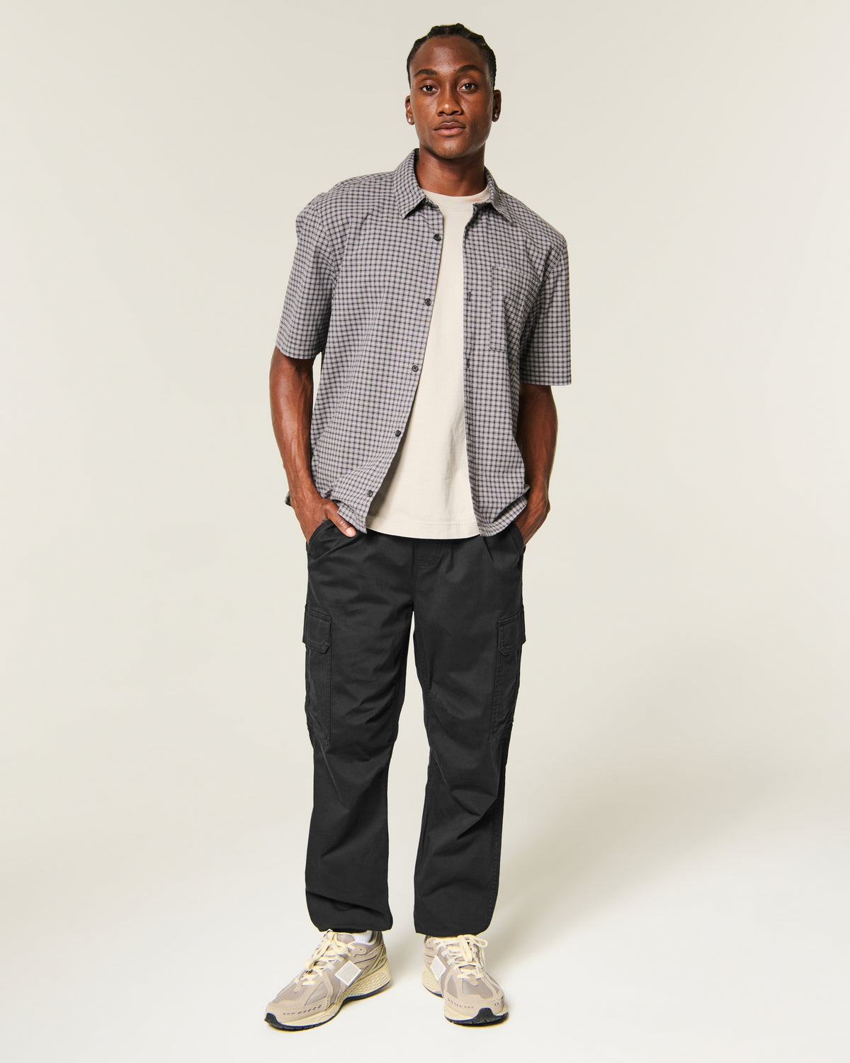 Hollister Loose Twill Cargo Joggers