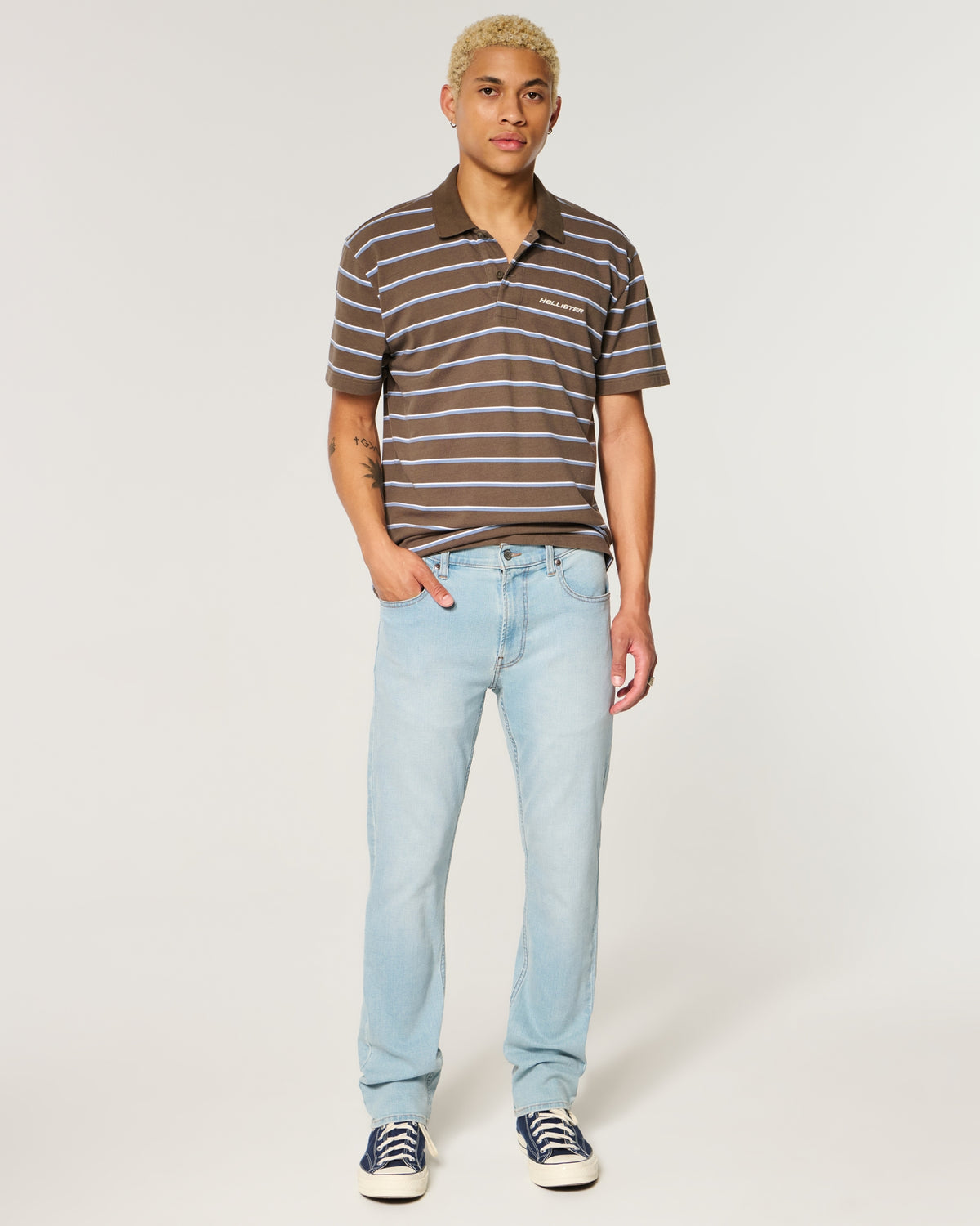 Hollister Black No Fade Slim Straight Jeans