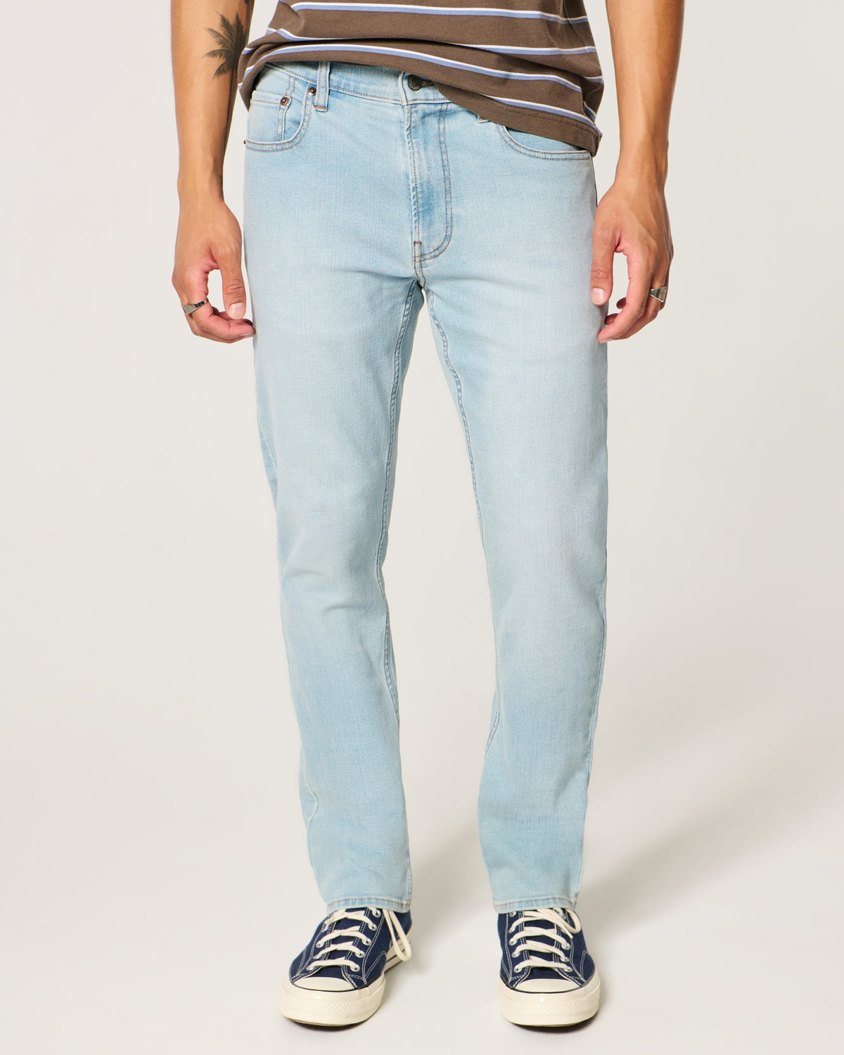 Hollister Black No Fade Slim Straight Jeans