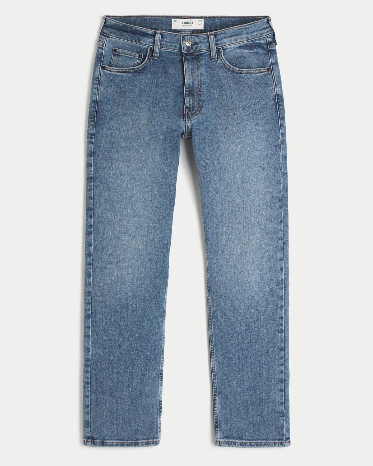 Hollister Black No Fade Slim Straight Jeans