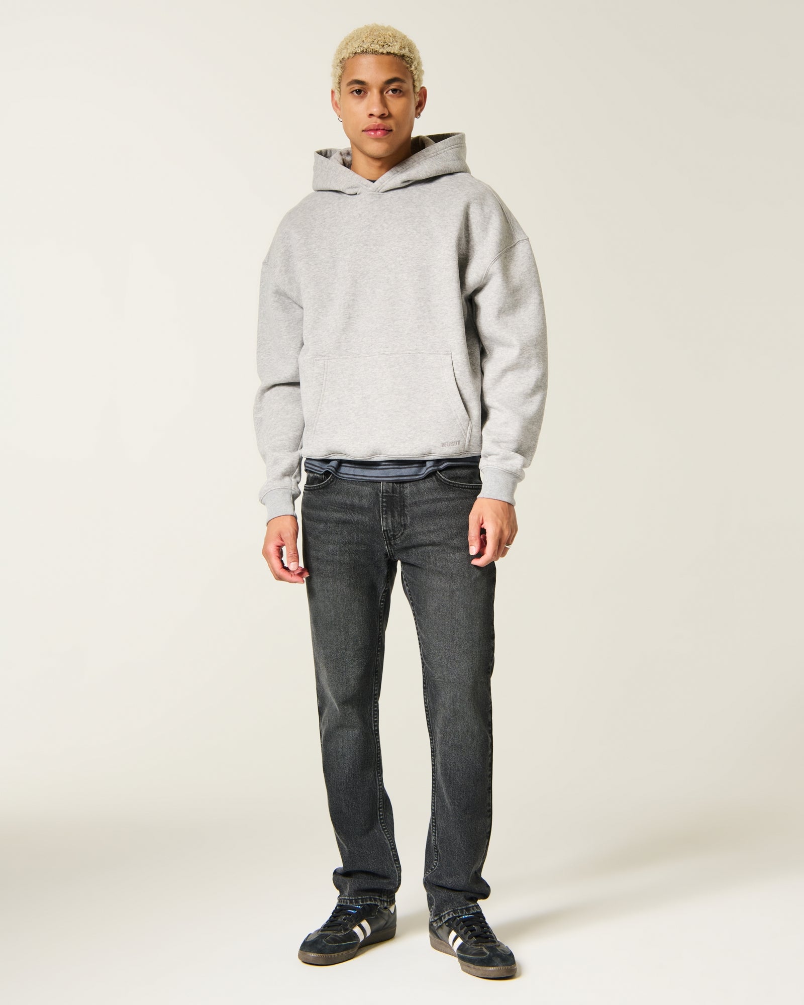 Hollister Black No Fade Slim Straight Jeans