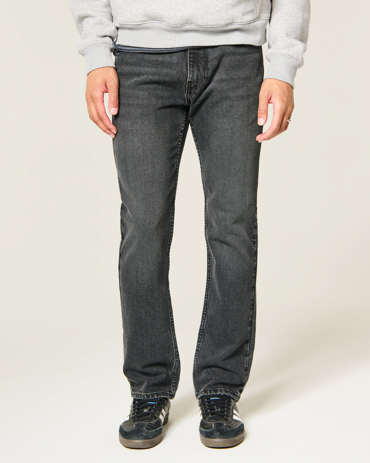 Hollister Black No Fade Slim Straight Jeans