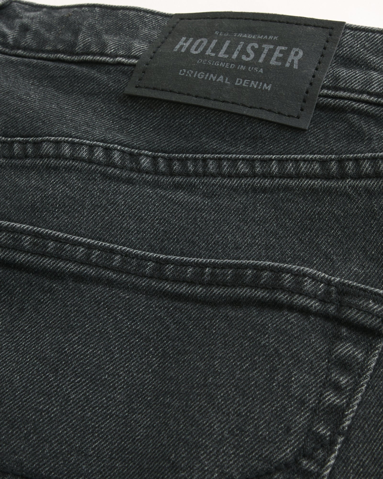 Hollister Black No Fade Slim Straight Jeans