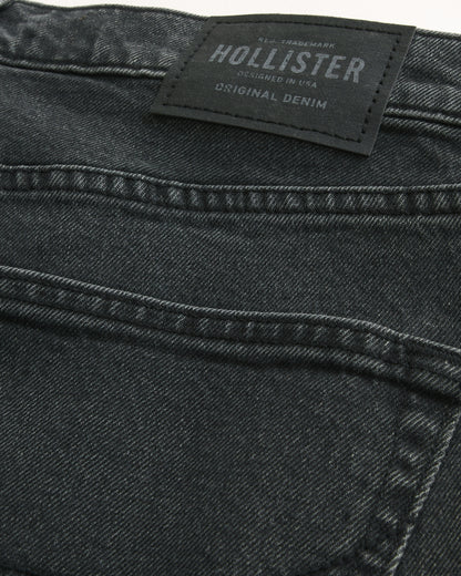 Hollister Black No Fade Slim Straight Jeans
