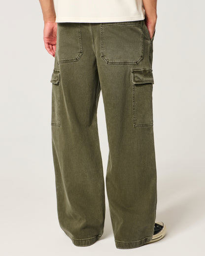 Hollister Super Baggy Cargo Jeans