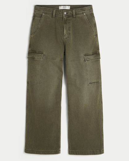 Hollister Super Baggy Cargo Jeans