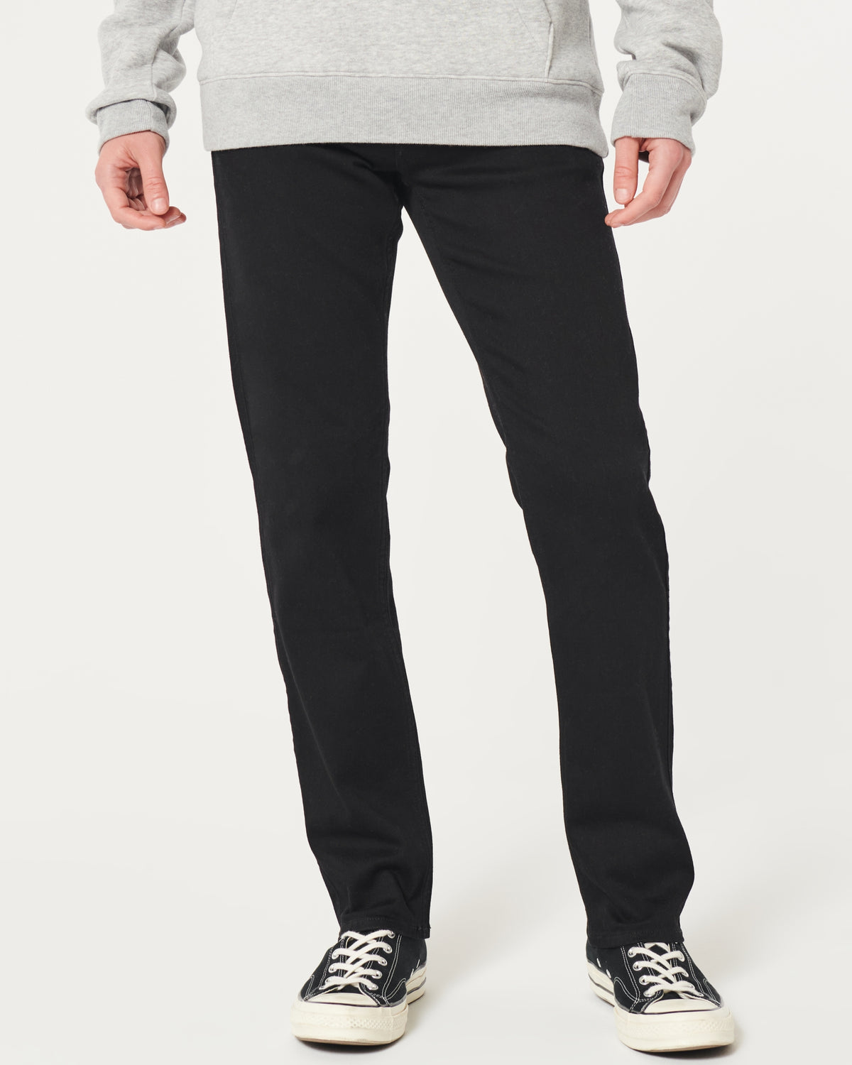 Hollister Black No Fade Slim Straight Jeans