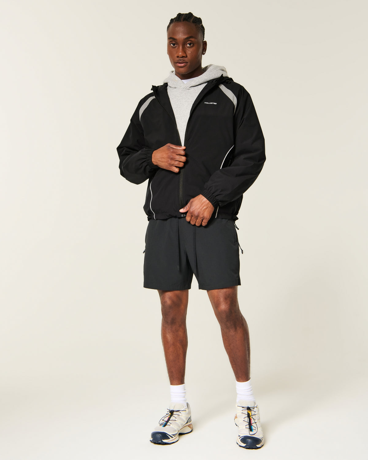 Hollister Hooded Windbreaker Jacket