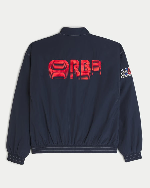 Hollister Oracle Red Bull Racing Graphic Moto Jacket Moto Jacket