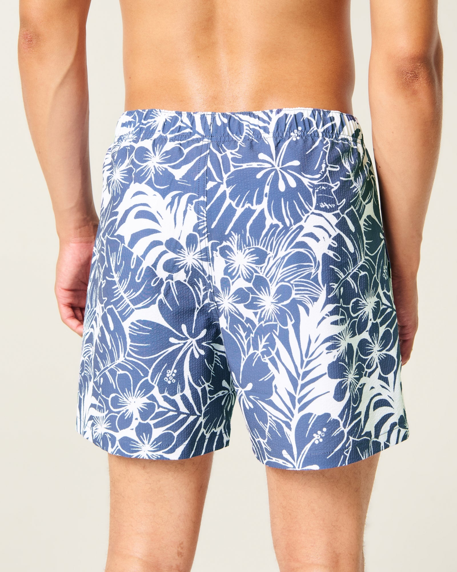 Hollister Seersucker Vacation Swim Trunks
